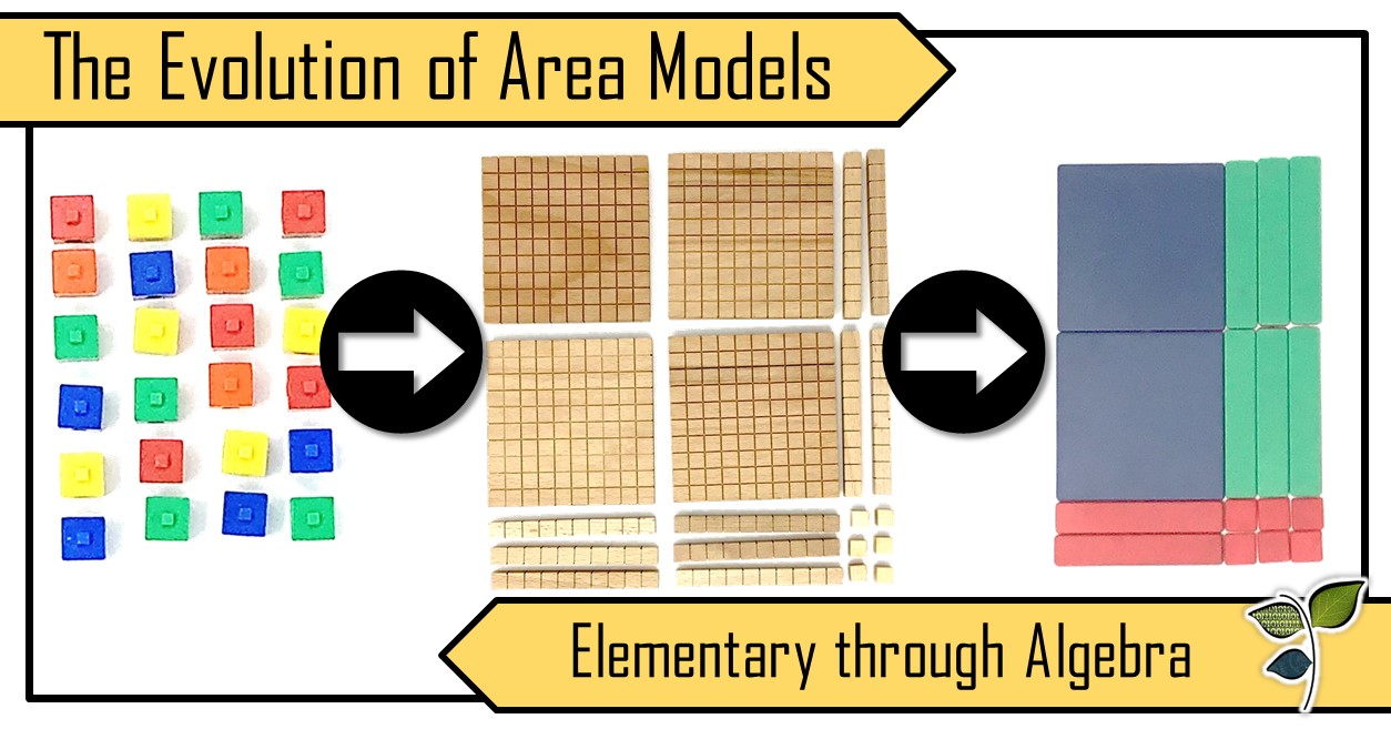 The Evolution of the Area Model Elementary through Algebra Leaf and