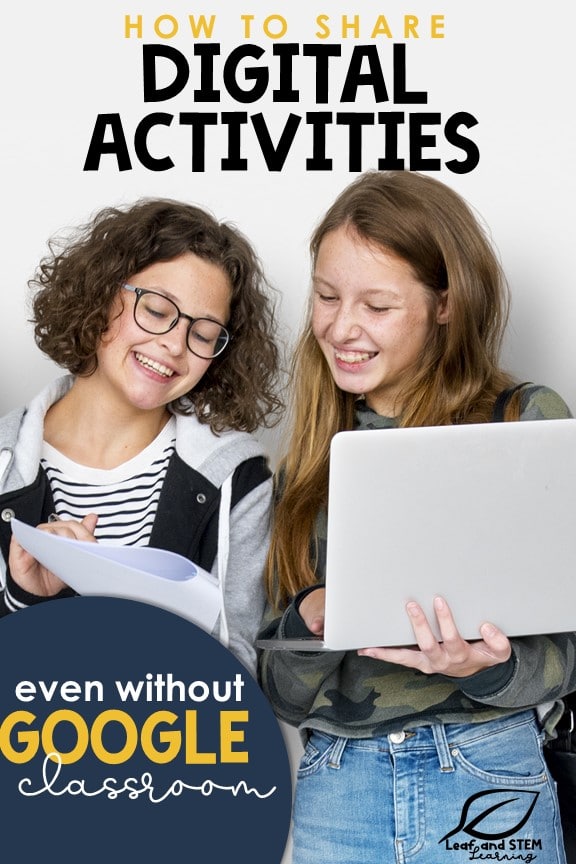 How to share digital activities without Google Classroom