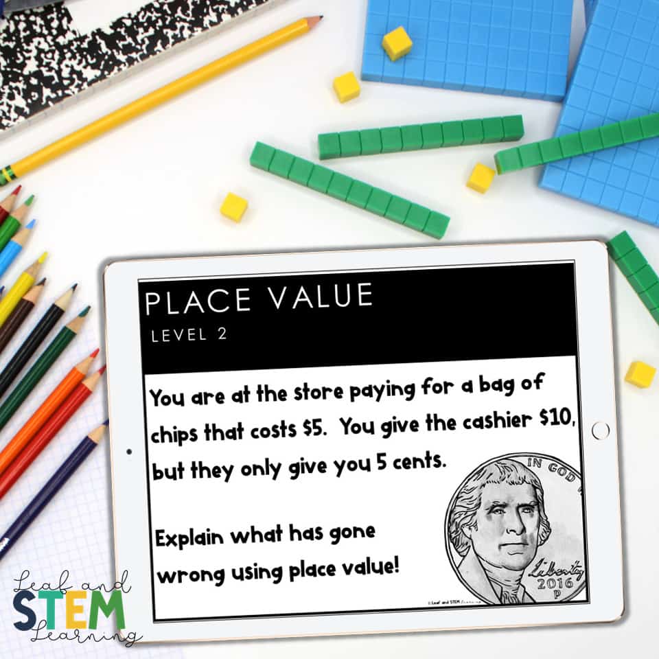 Place value speaking prompts
